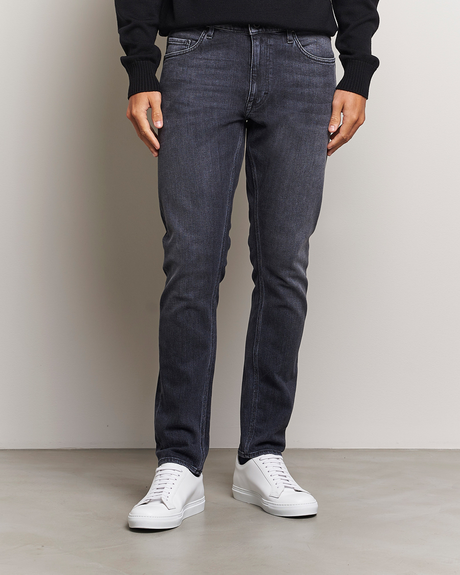 Men | Jeans | Tiger of Sweden | Pistolero Stretch Cotton Jeans Washed Black