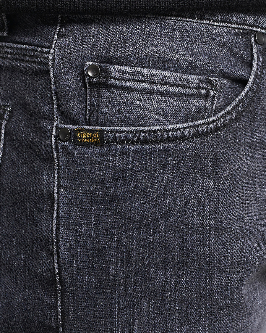 Men | Jeans | Tiger of Sweden | Pistolero Stretch Cotton Jeans Washed Black