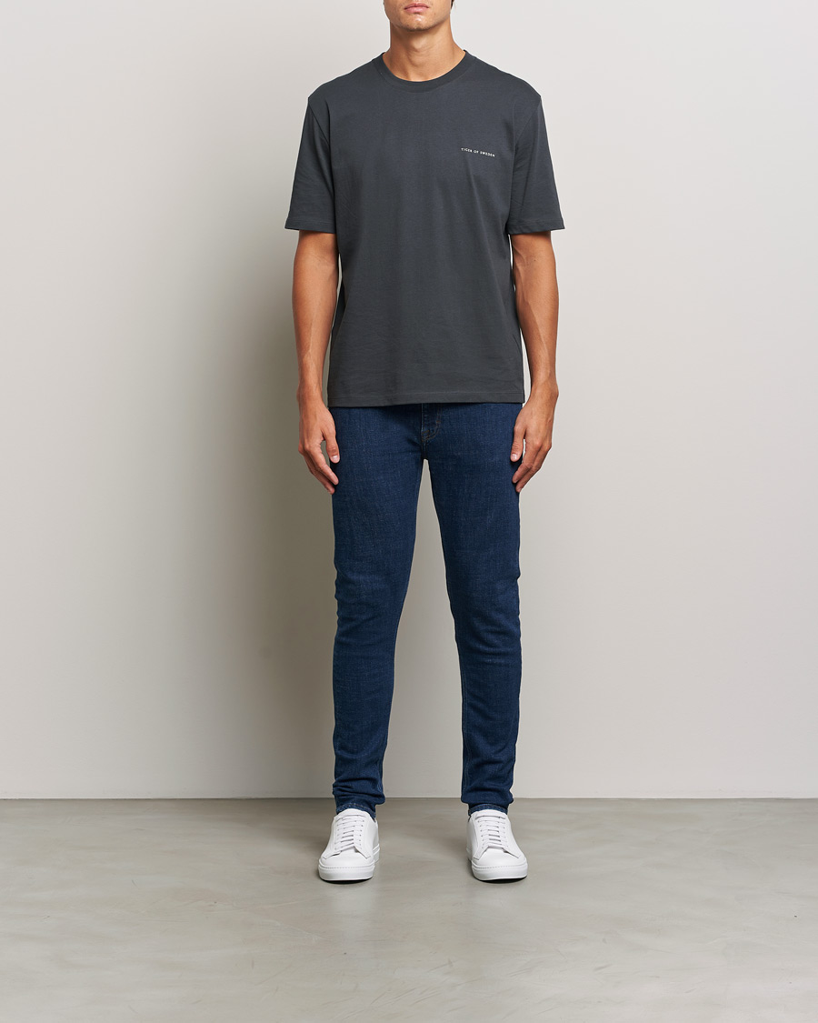Men | Jeans | Tiger of Sweden | Evolve Stretch Cotton Jeans Medium Blue