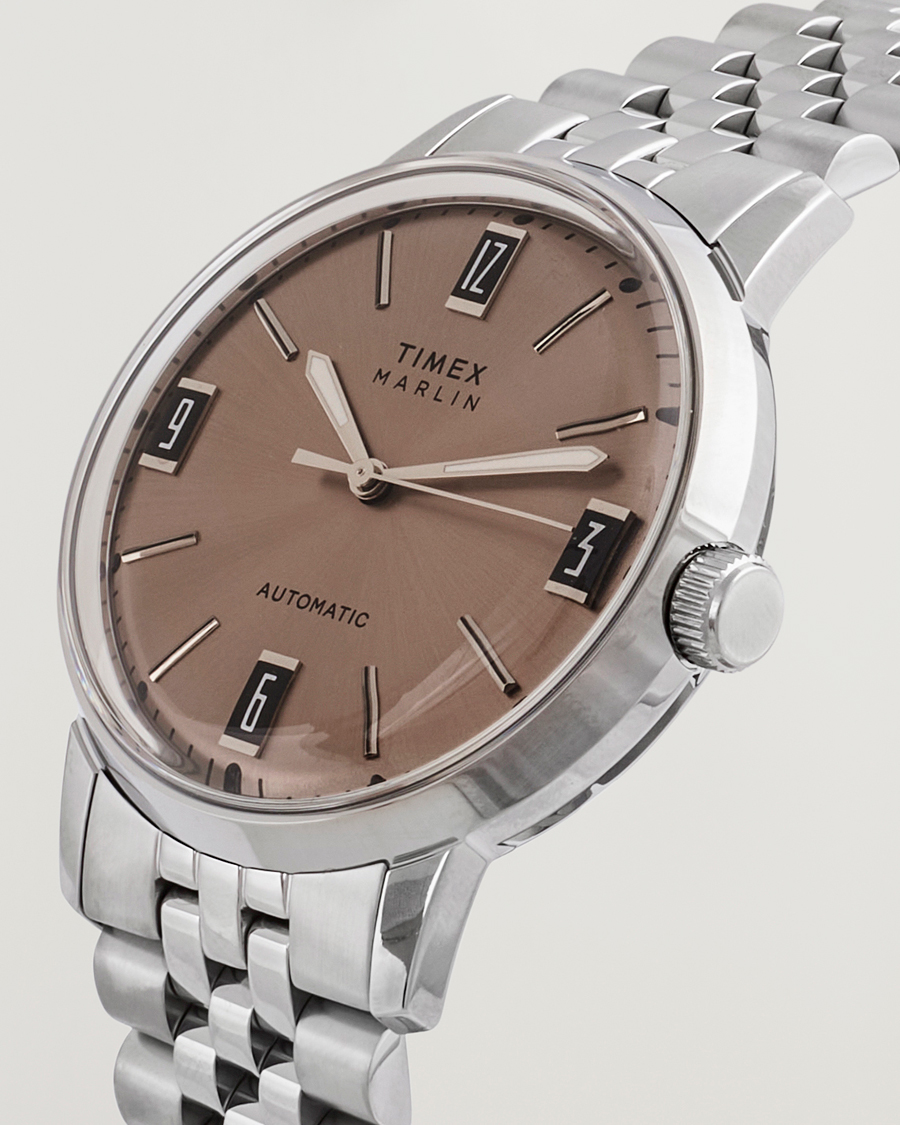 Men | Timex Marlin Automatic Steel 40mm Silver | Timex | Marlin Automatic Steel 40mm Silver