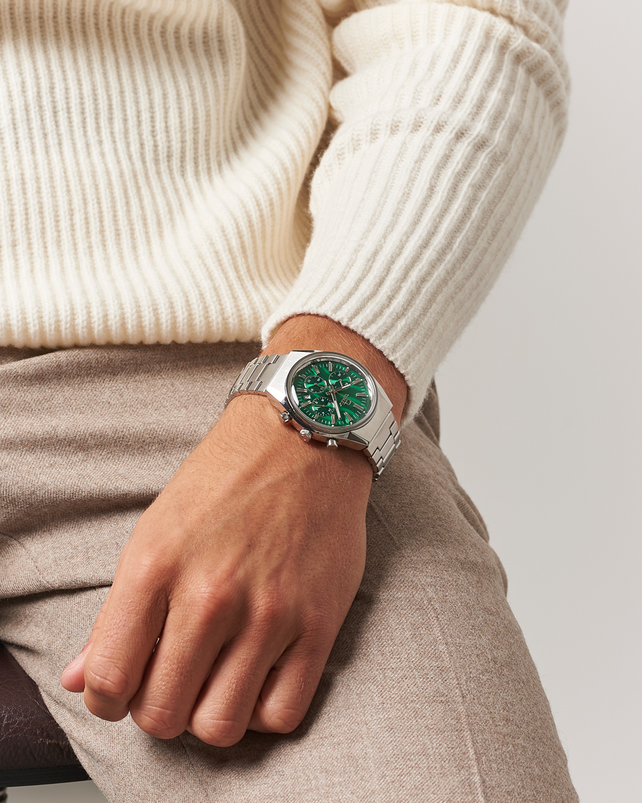Men | Timex Q Timex Falcon Eye Chronograph 40mm Green Dial | Timex | Q Falcon Eye Chronograph 40mm Green Dial