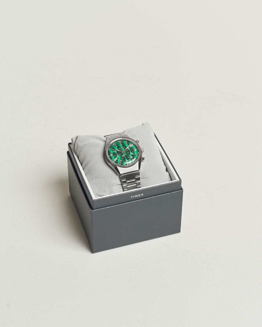 Men | Timex Q Timex Falcon Eye Chronograph 40mm Green Dial | Timex | Q Falcon Eye Chronograph 40mm Green Dial