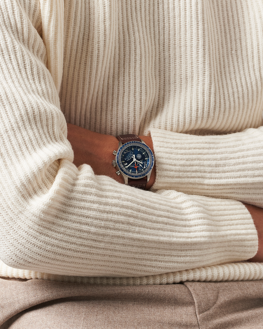 Men | Timex Pan Am Flyback Chronograph 43mm Blue Dial | Timex | Pan Am Flyback Chronograph 43mm Blue Dial