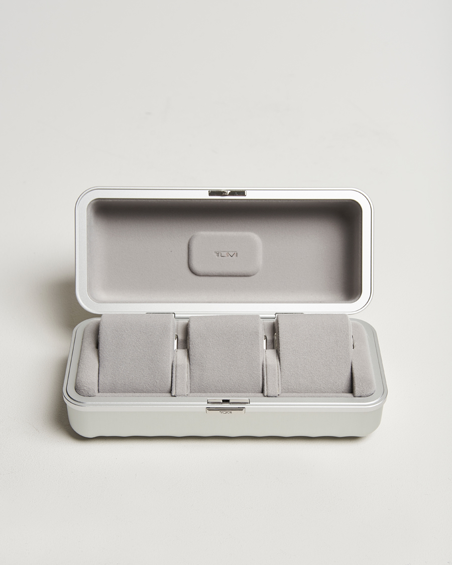 Men | Watch & Jewellery Boxes | TUMI | Aluminum Watch Case Silver