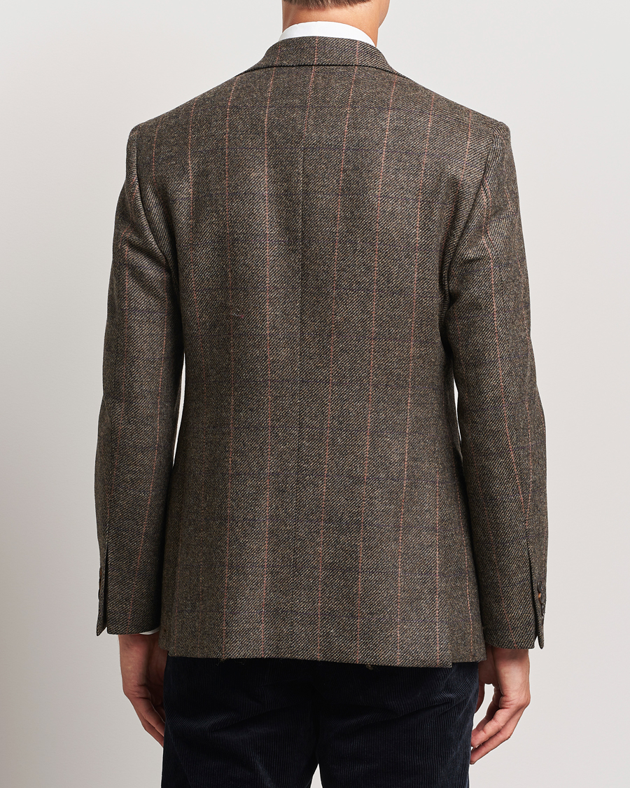 Men | Blazers | Walker Slater | Edward Lambswool Windowpane Blazer Brown