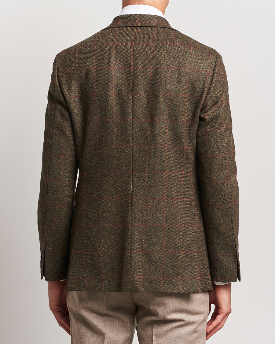 Men | Blazers | Walker Slater | Edward Lambswool Windowpane Blazer Green