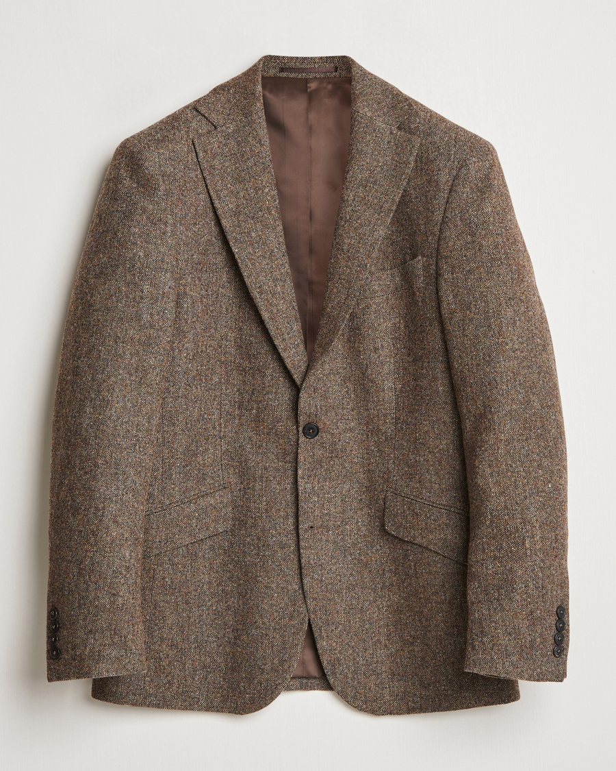 Men | Blazers | Walker Slater | Edward Wool Donegal Blazer Brown