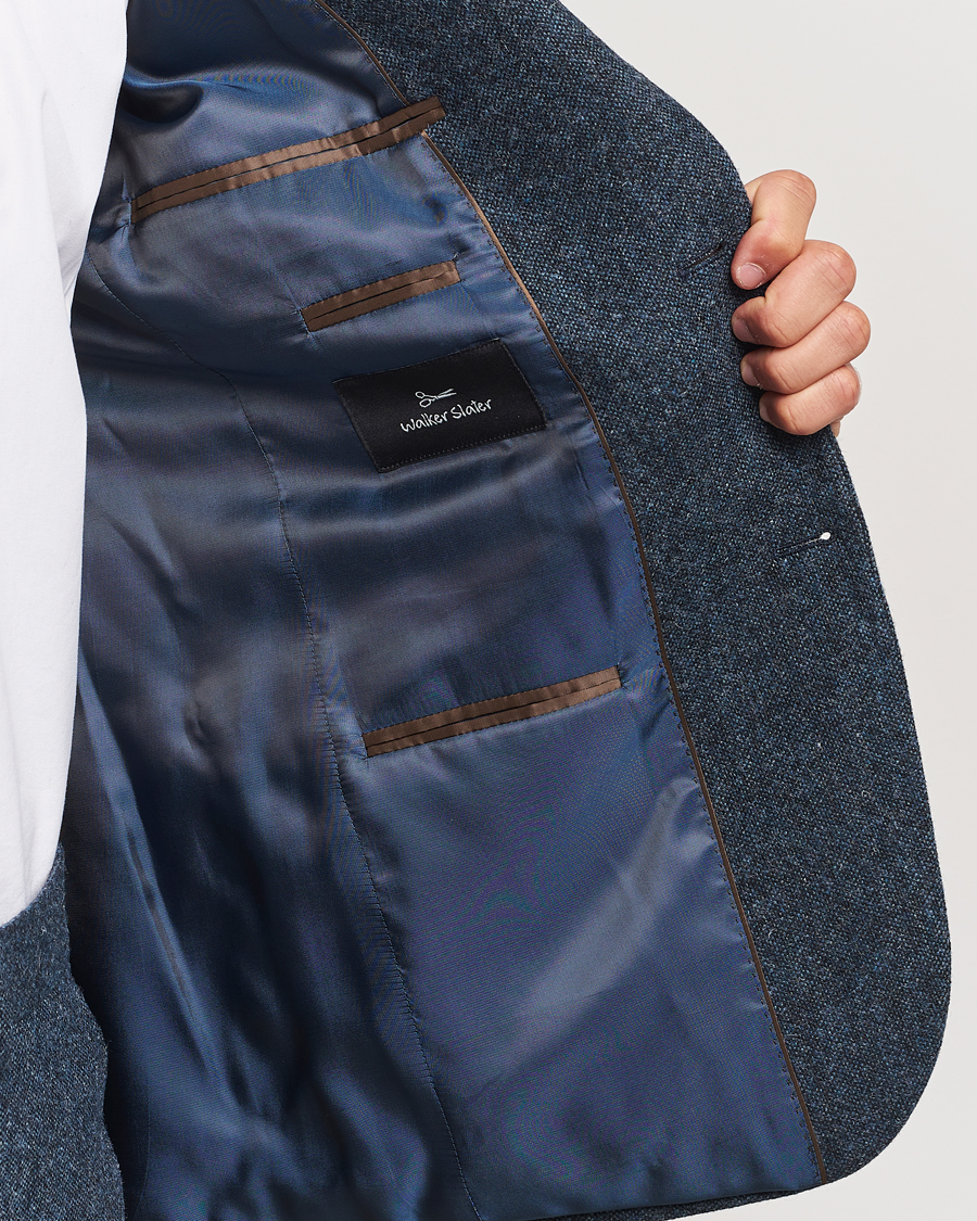 Men | Blazers | Walker Slater | Edward Wool Donegal Blazer Navy