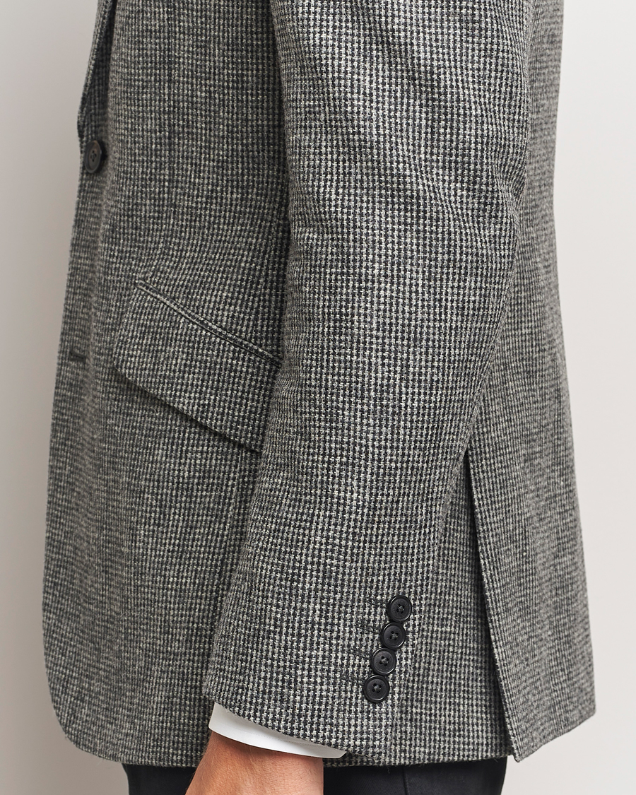 Men | Blazers | Walker Slater | Edward Lambswool Pepita Blazer Grey/Black