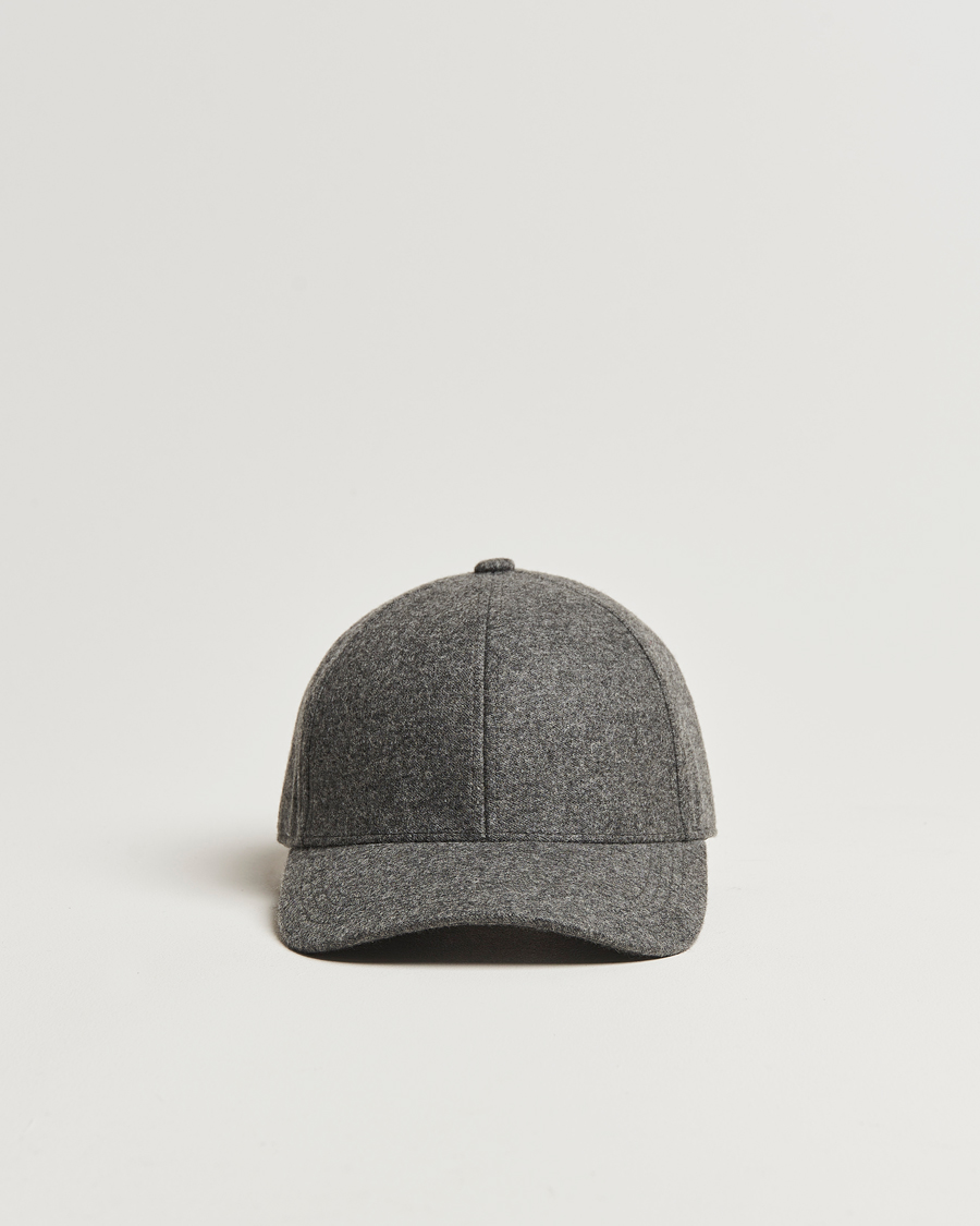 Men | Hats & Caps | Varsity Headwear | Cashmere Baseball Cap Flint Grey