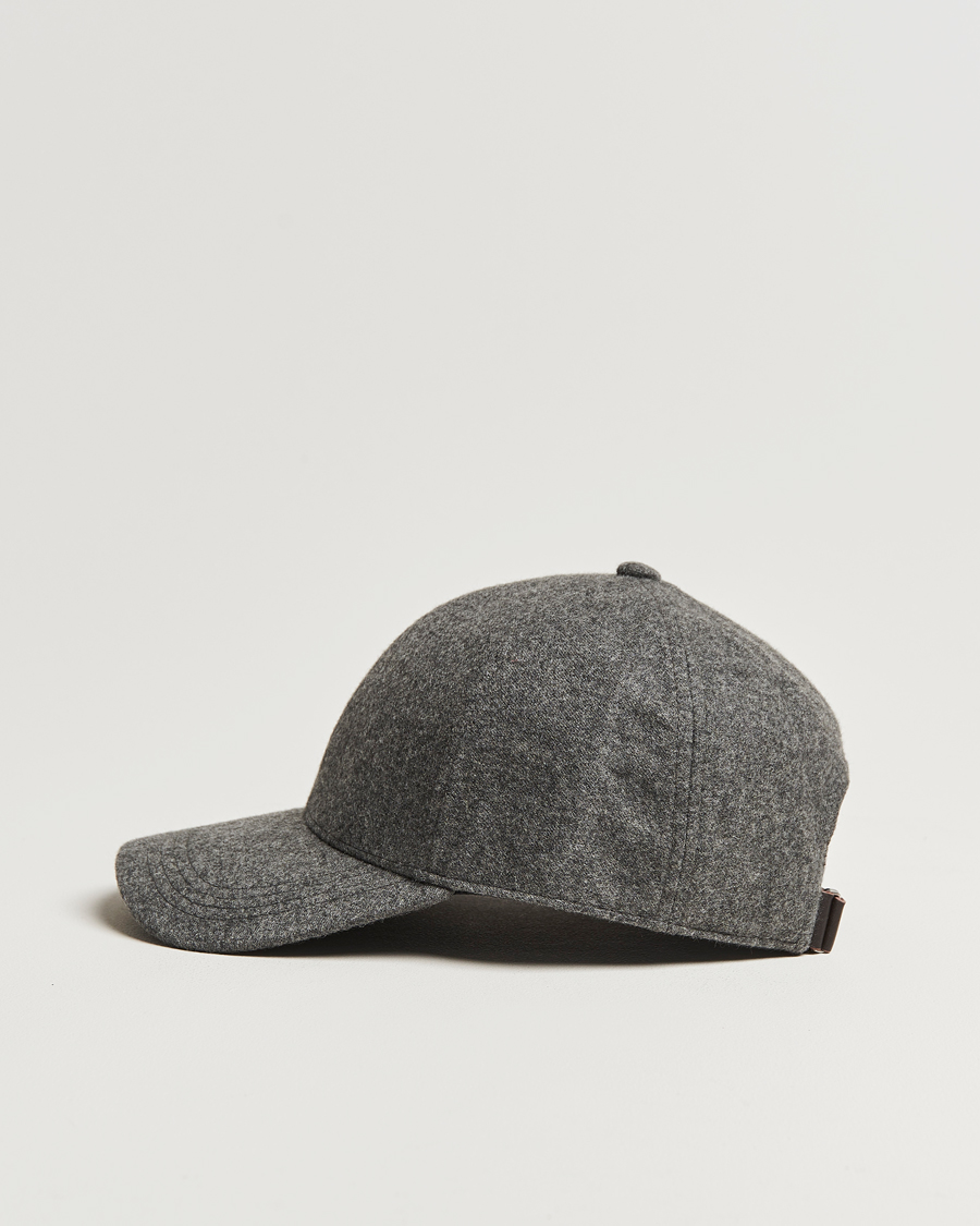Men | Hats & Caps | Varsity Headwear | Cashmere Baseball Cap Flint Grey