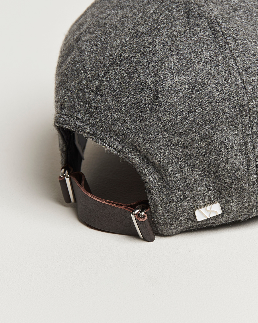 Men | Hats & Caps | Varsity Headwear | Cashmere Baseball Cap Flint Grey