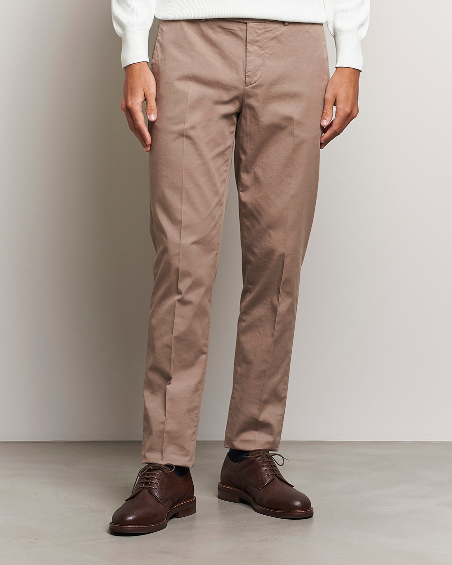 Men | Trousers | Brunello Cucinelli | Slim Fit Chinos Khaki
