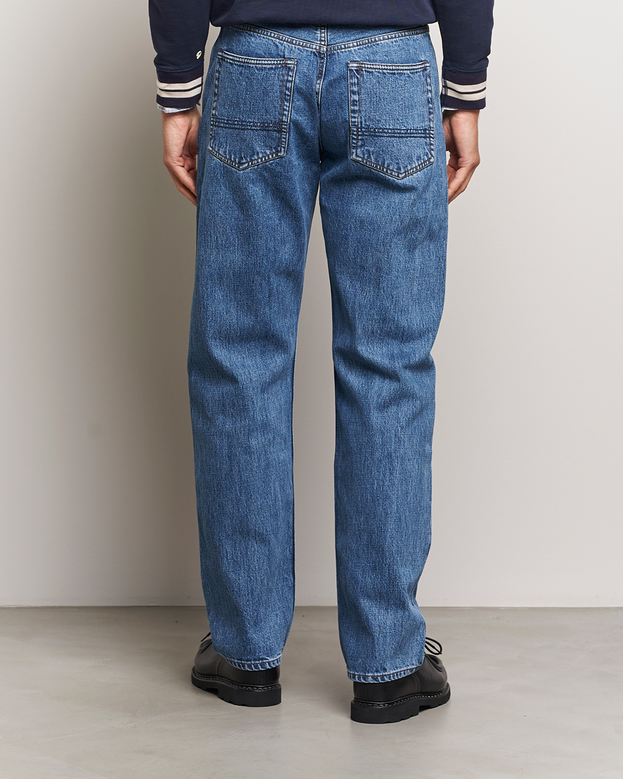 Men | Trousers | Drake's | 5-Pocket Japanese Selvedge Jeans Bleach