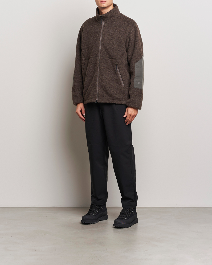 Men | Trousers | Goldwin | One Tuck Tapered Stretch Pants Black