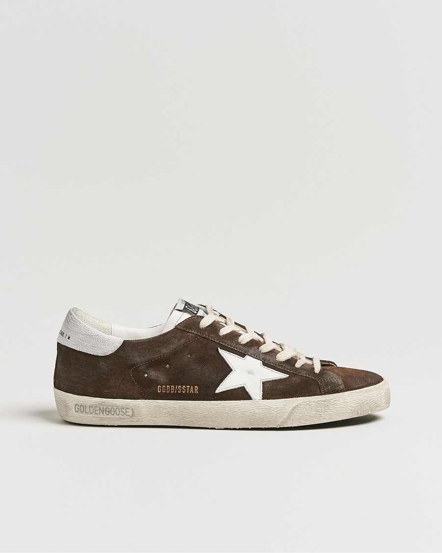 Men | Golden Goose Super-Star Sneakers Dark Brown | Golden Goose | Super-Star Sneakers Dark Brown