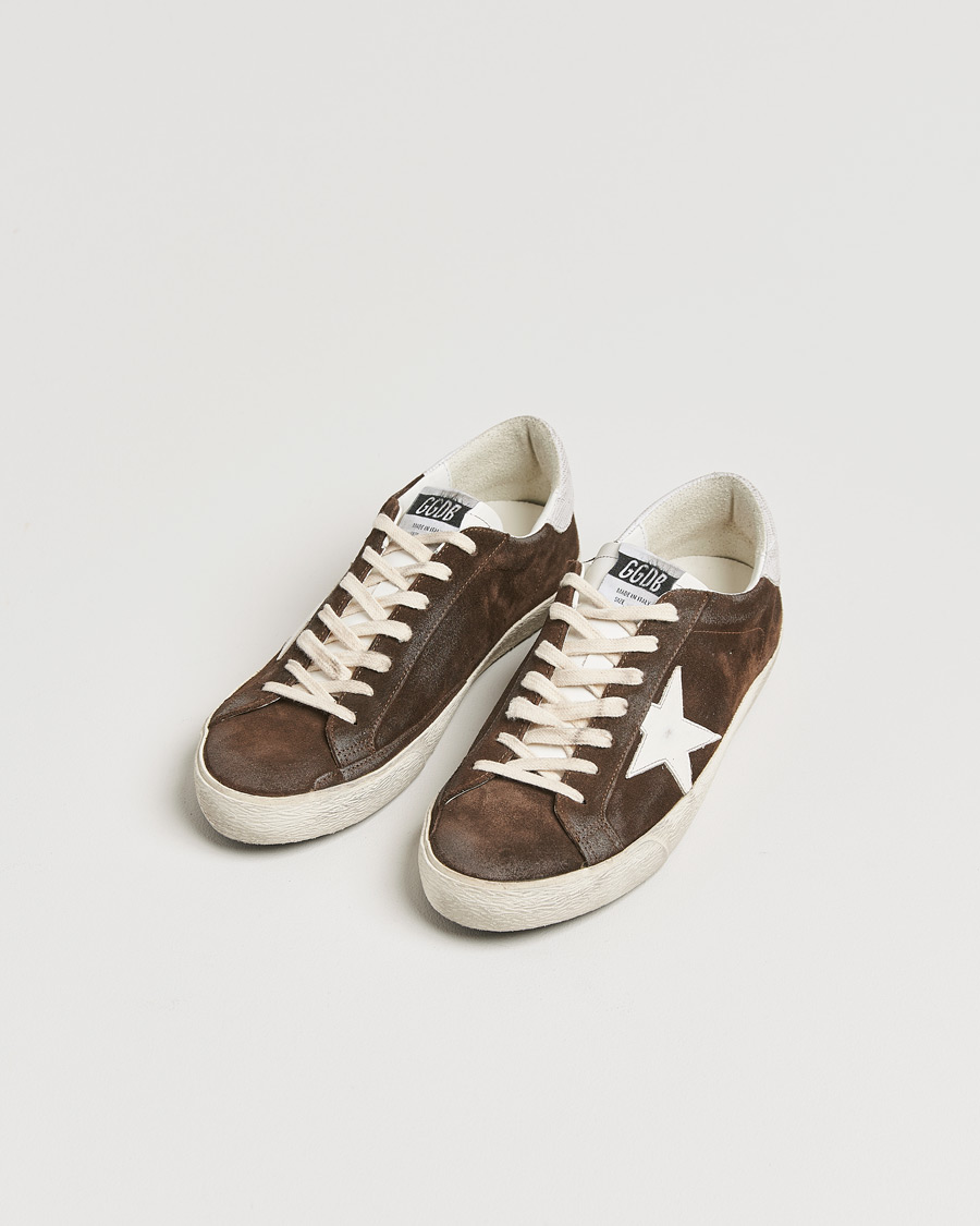 Men | Golden Goose Super-Star Sneakers Dark Brown | Golden Goose | Super-Star Sneakers Dark Brown