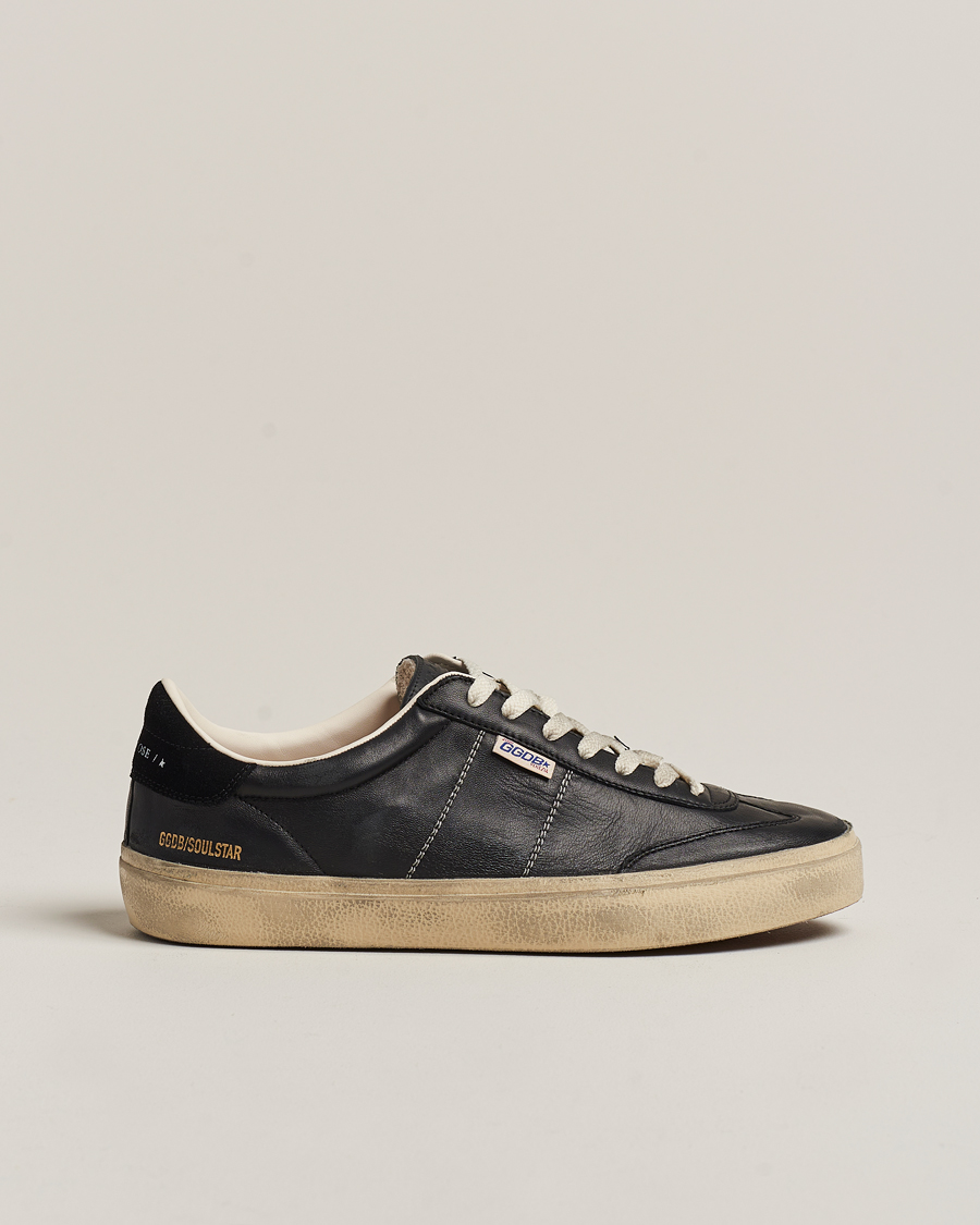 Men | Golden Goose Soul-Star Sneakers Black Calf | Golden Goose | Soul-Star Sneakers Black Calf