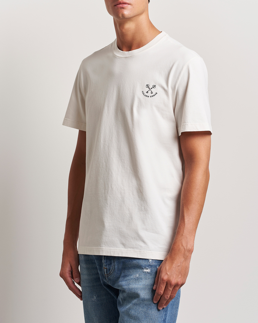 Men | T-Shirts | Golden Goose | Journey Short Sleeve T-Shirt Heritage White