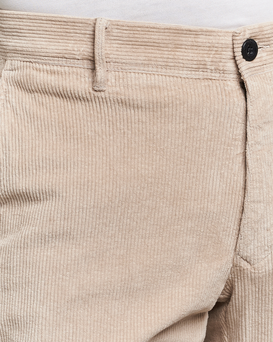 Men | Trousers | Incotex | Slim Fit Leisure Cord Slacks Light Beige