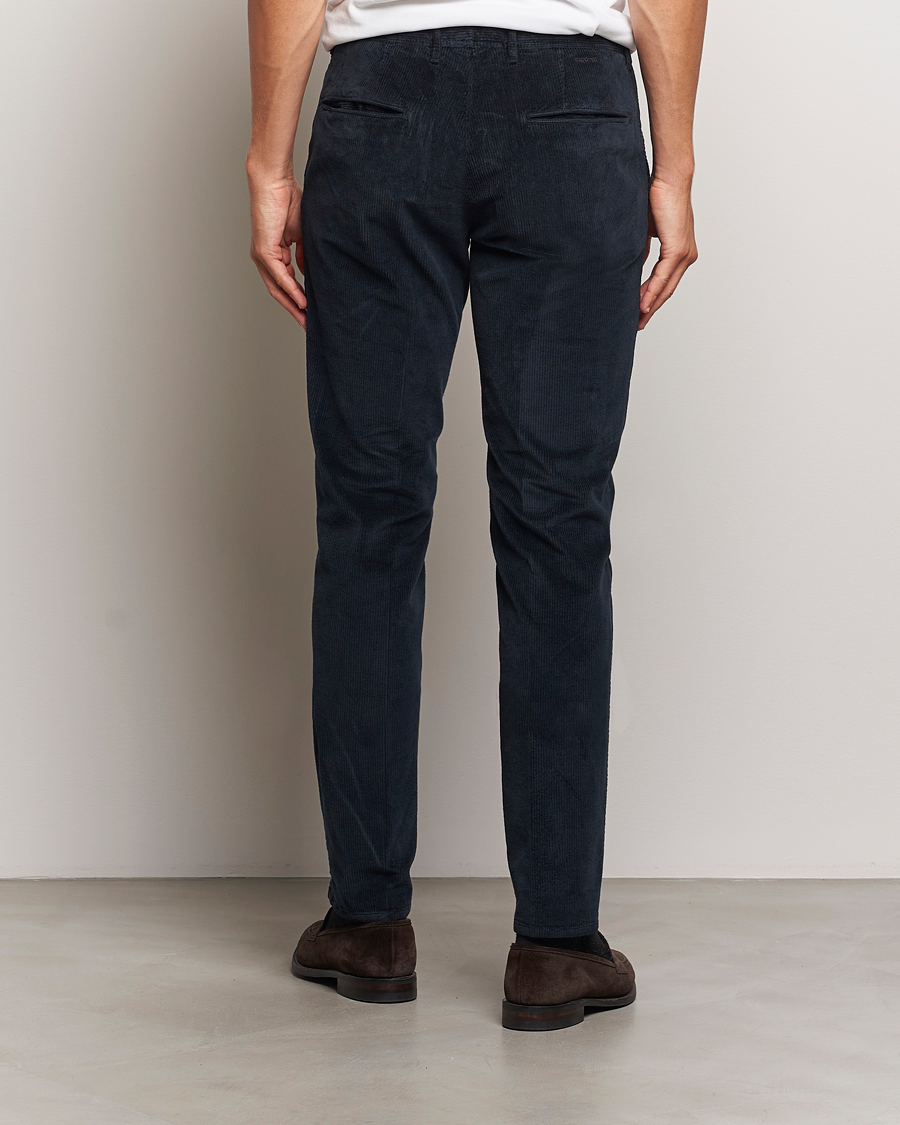 Men | Trousers | Incotex | Slim Fit Leisure Cord Slacks Navy