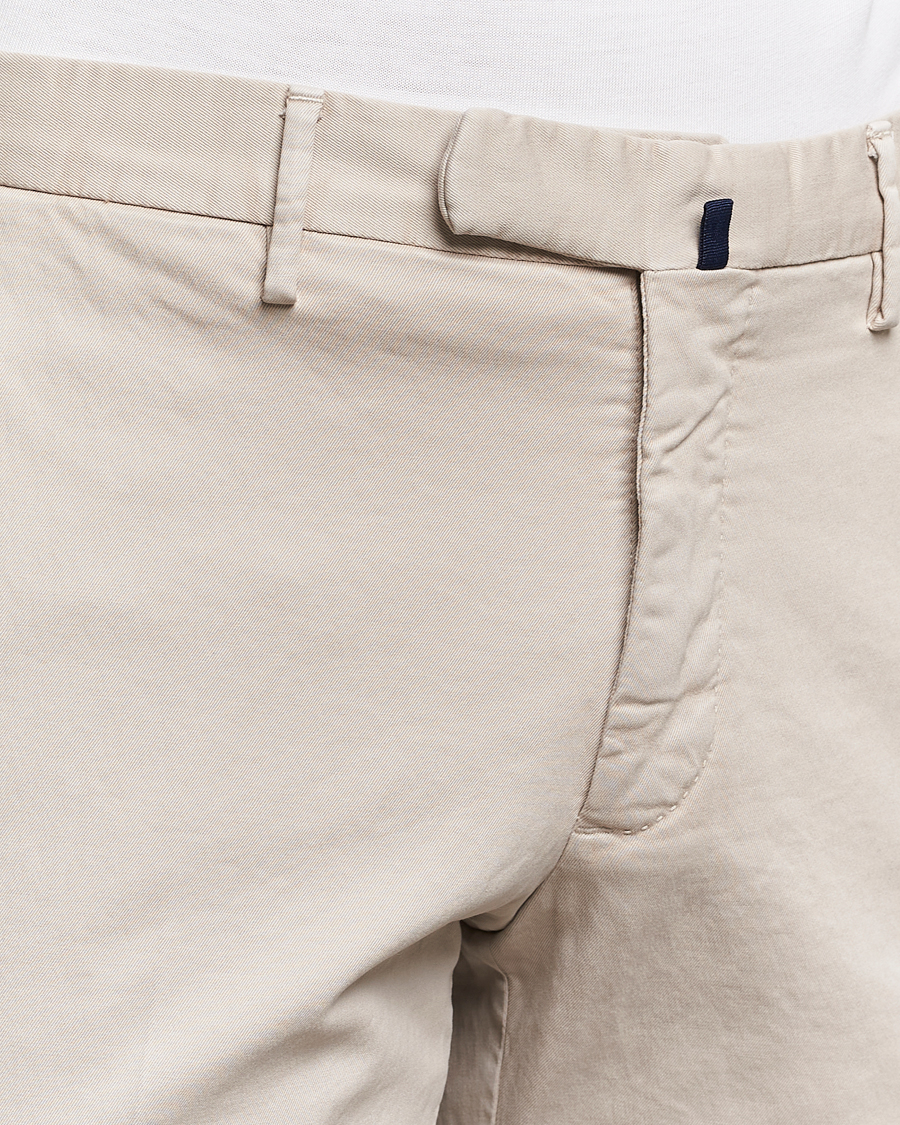Men | Trousers | Incotex | Slim Fit Cotton Stretch Chinos Light Beige