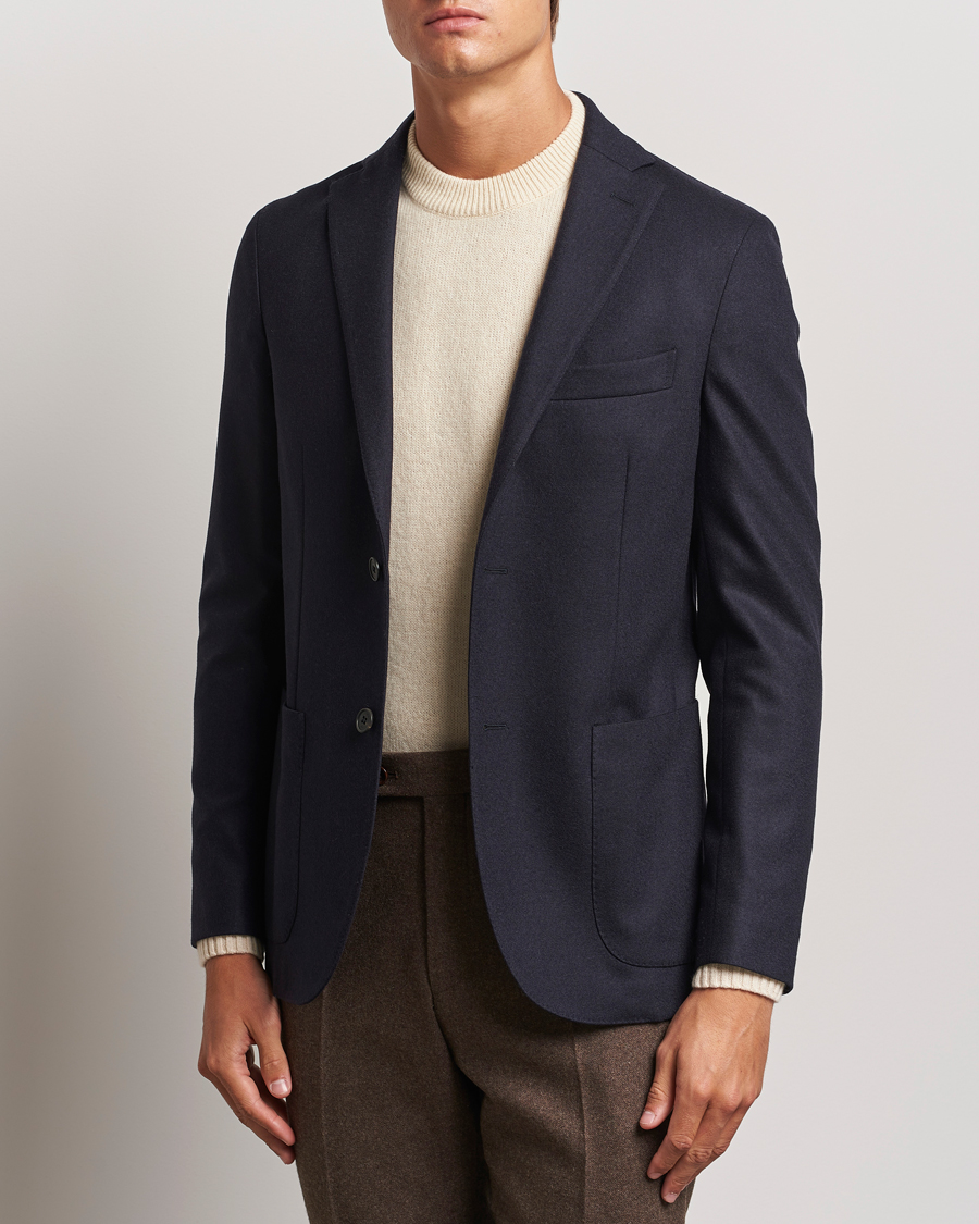 Men | Blazers | Incotex | Wool/Cashmere Blazer Navy