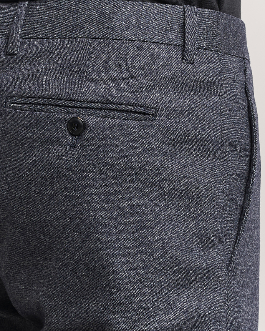 Men | Giorgio Armani Soho Wool/Cashmere Flannel Suit Navy Melange | Giorgio Armani | Soho Wool/Cashmere Flannel Suit Navy Melange