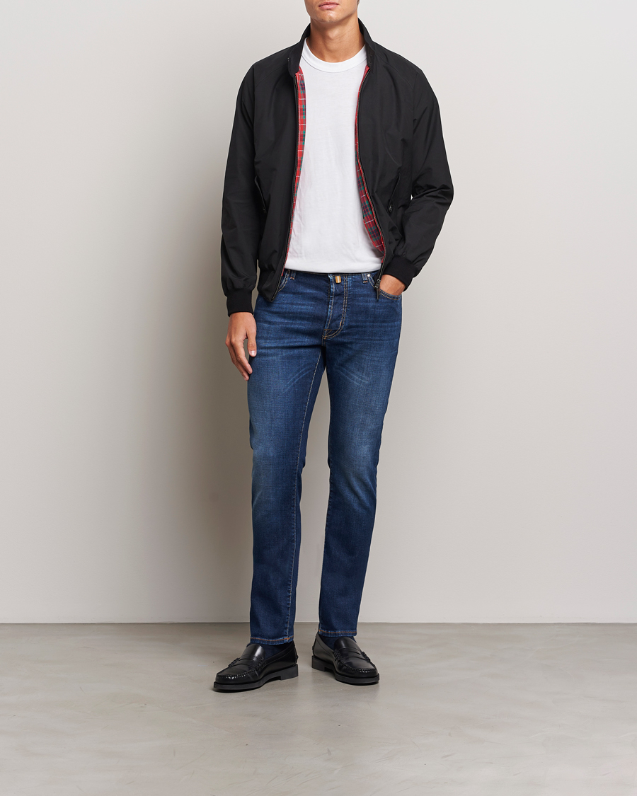 Men | Jeans | Jacob Cohën | Bard Slim Fit Stretch Jeans Mid Blue