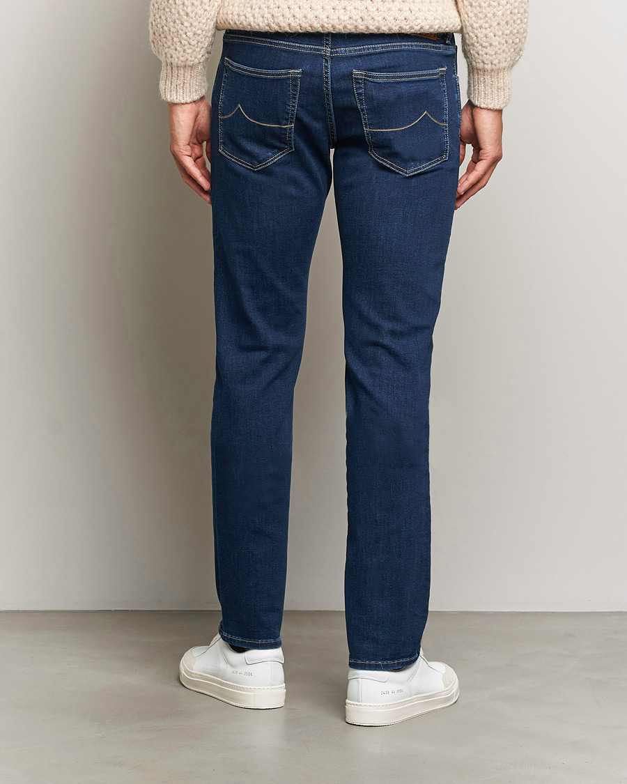 Men | Jeans | Jacob Cohën | Nick Slim Fit Streatch Jeans Dark Blue