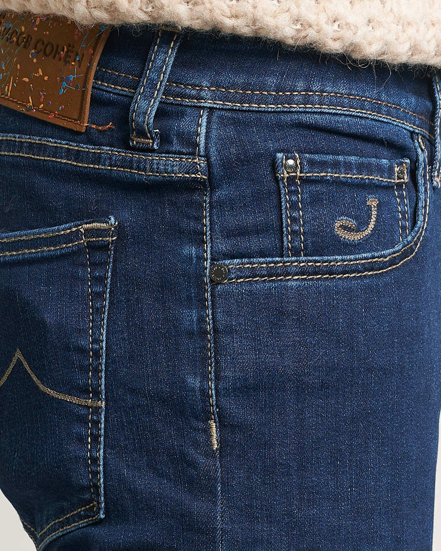 Men | Jeans | Jacob Cohën | Nick Slim Fit Streatch Jeans Dark Blue