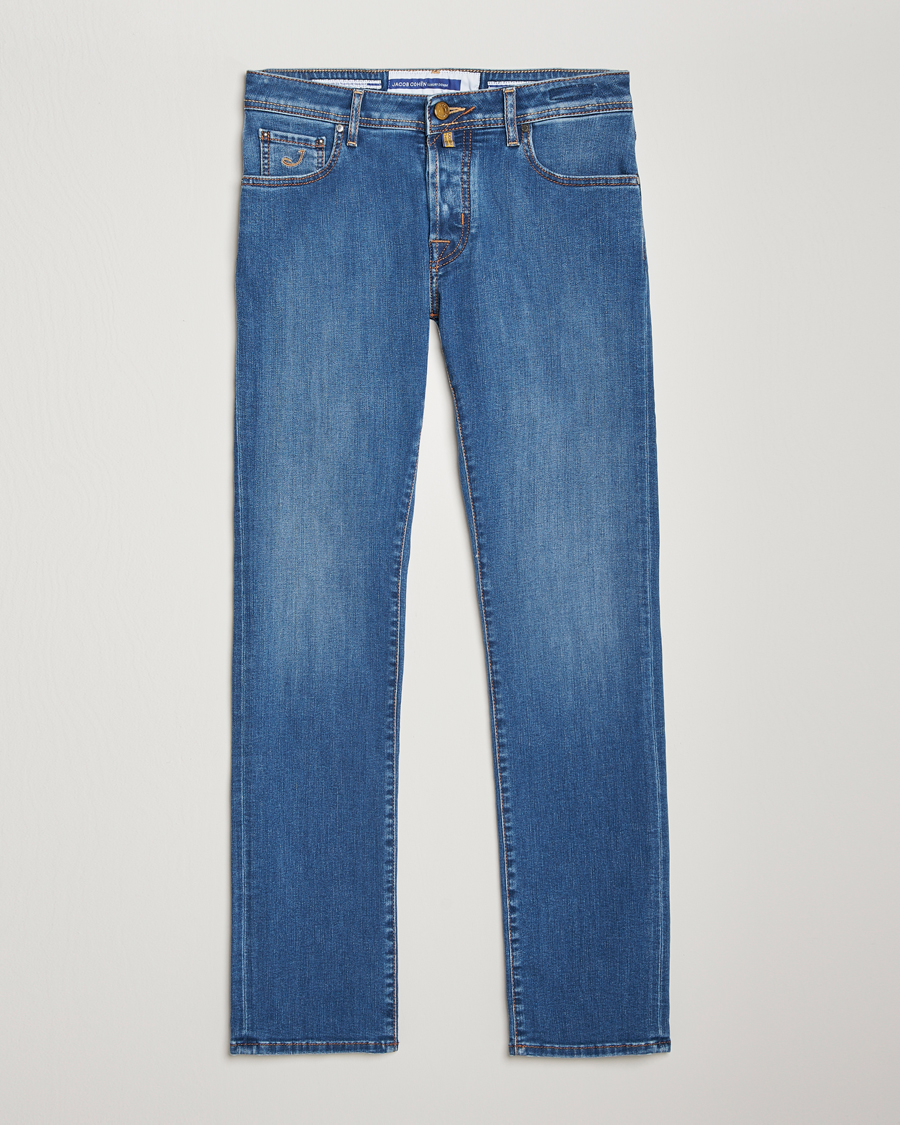 Men | Jeans | Jacob Cohën | Nick Slim Fit Streatch Jeans Light Blue