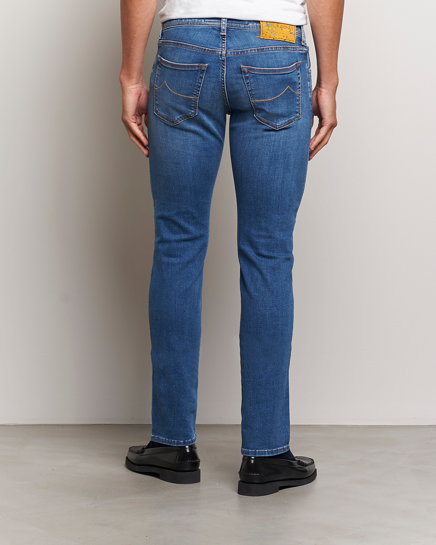 Men | Jeans | Jacob Cohën | Nick Slim Fit Streatch Jeans Light Blue