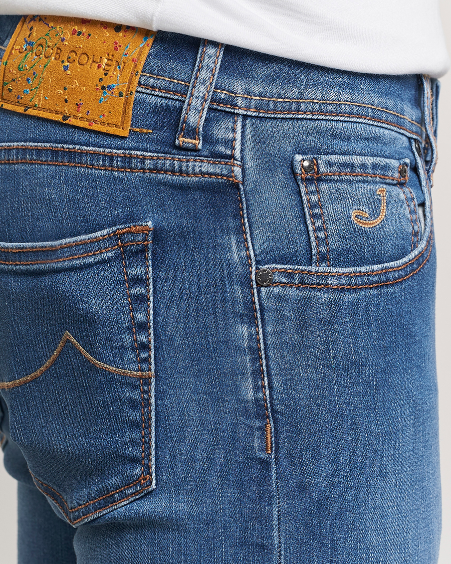 Men | Jeans | Jacob Cohën | Nick Slim Fit Streatch Jeans Light Blue