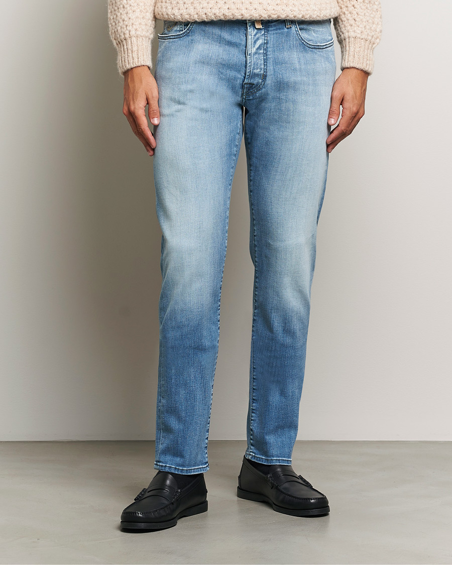 Men | Jeans | Jacob Cohën | Bard Slim Fit Streatch Jeans Light Blue
