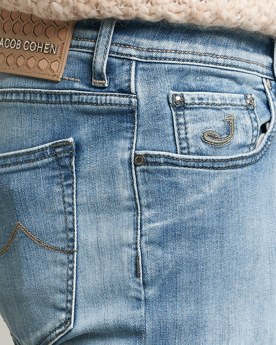 Men | Jeans | Jacob Cohën | Bard Slim Fit Streatch Jeans Light Blue