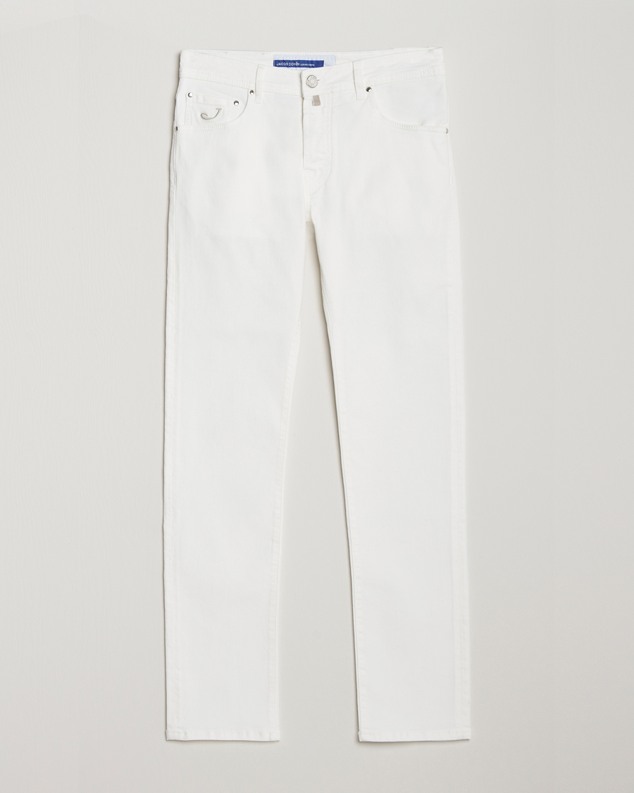 Men | Jeans | Jacob Cohën | Nick Slim Fit Streatch Jeans White