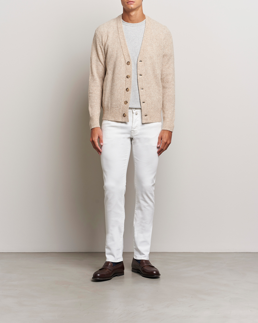 Men | Jeans | Jacob Cohën | Nick Slim Fit Streatch Jeans White