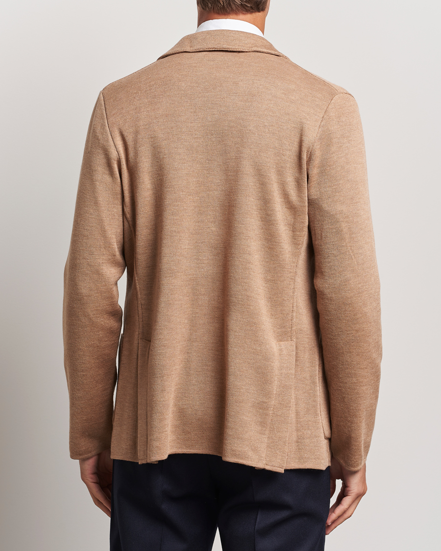 Men | Blazers | Lardini | Knitted Wool Blazer Beige