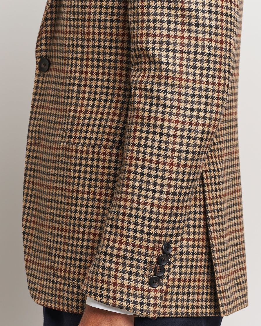 Men | Blazers | Lardini | Checked Wool/Cashmere Blazer Beige/Brown