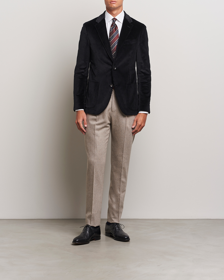 Men | Blazers | Lardini | Corduroy Blazer Black