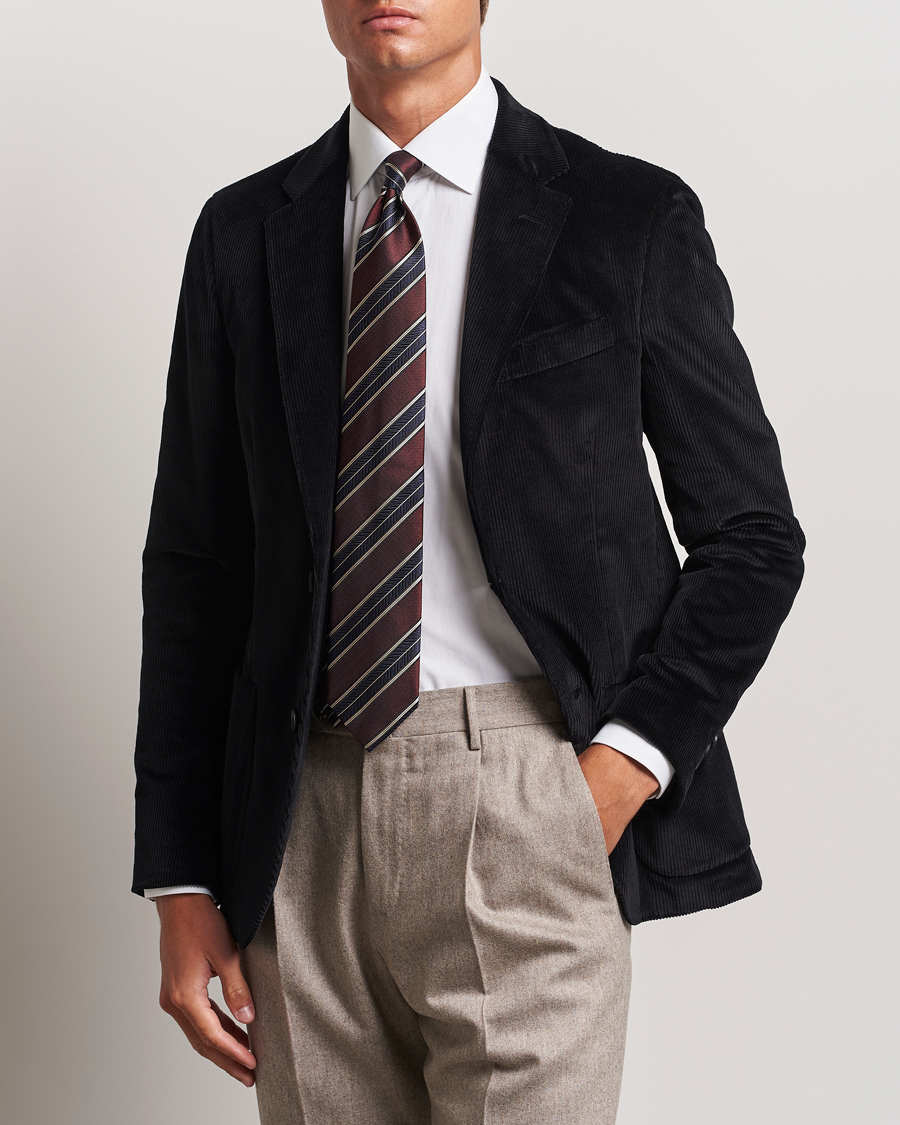 Men | Blazers | Lardini | Corduroy Blazer Black
