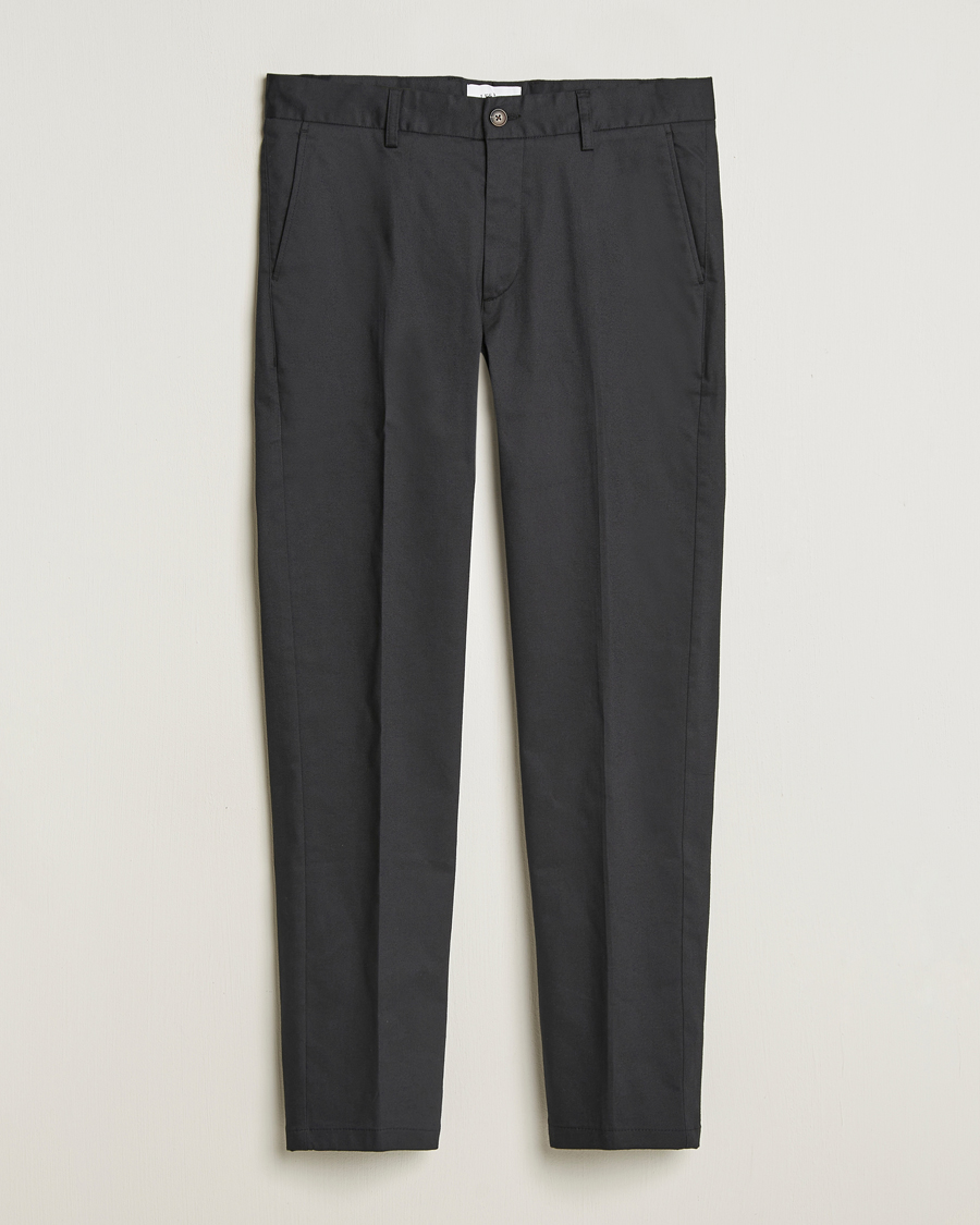 Men | Trousers | LES DEUX | Como Reg Cotton Pants Black