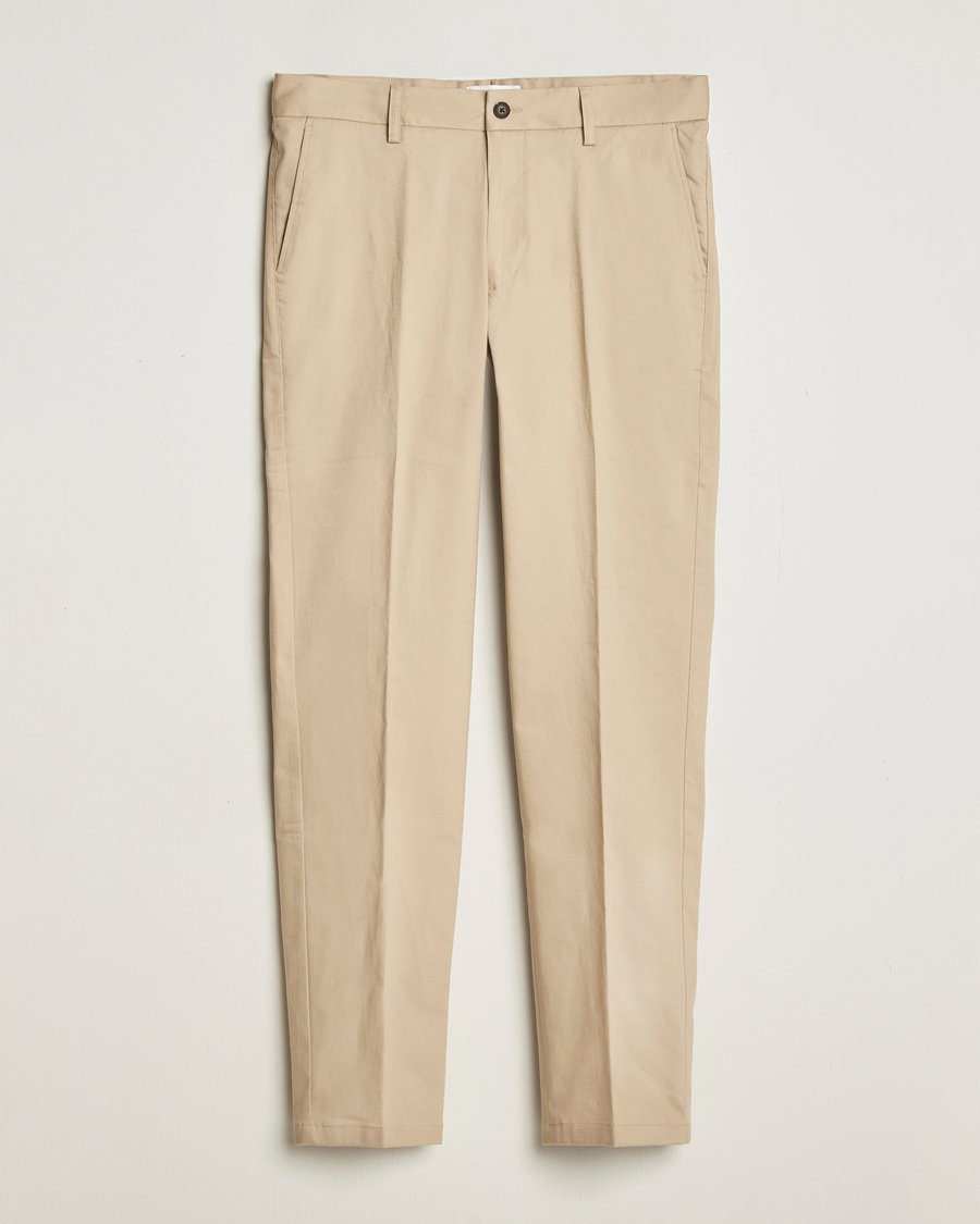 Men | Trousers | LES DEUX | Como Reg Cotton Pants Dark Sand