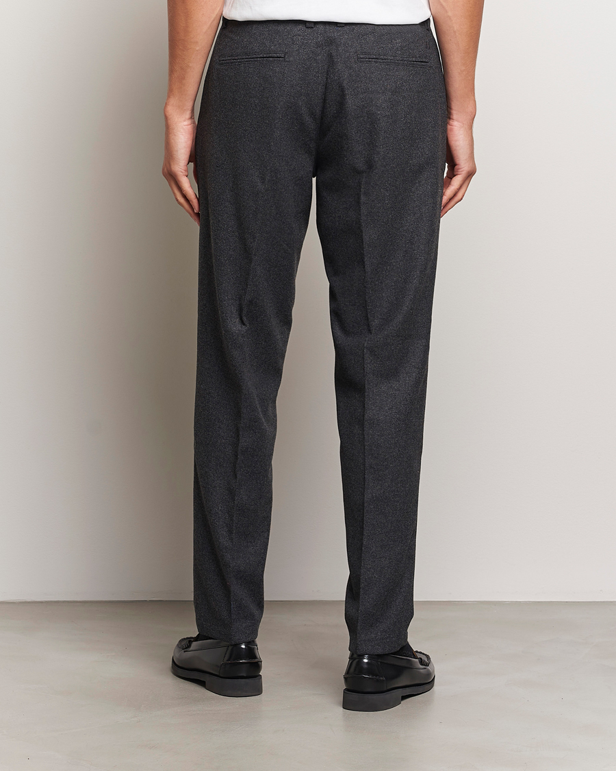 Men | Trousers | LES DEUX | Como Reg Wool Pants Charcoal Melange