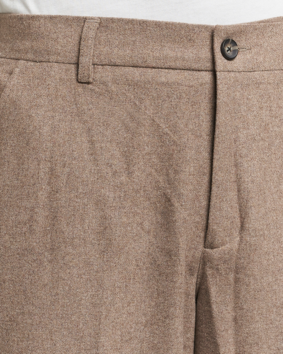 Men | Trousers | LES DEUX | Como Reg Wool Pants Desert Taupe Melange