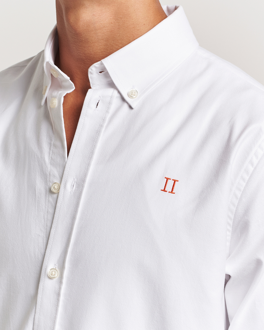 Men | Shirts | LES DEUX | Konrad Contrast Oxford Shirt White