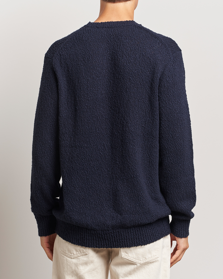 Men | Sweaters & Knitwear | LES DEUX | Errol Cotton Roundneck Dark Navy