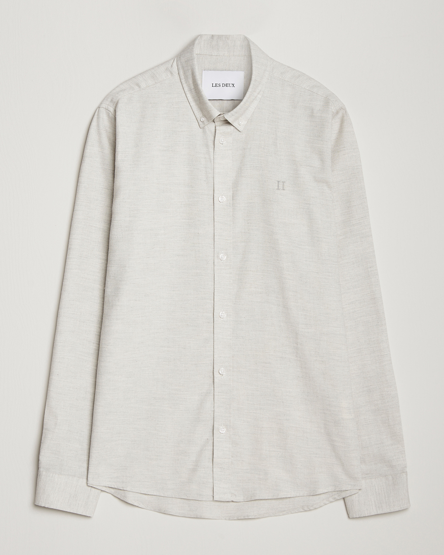 Men | Shirts | LES DEUX | Dessert Reg Shirt Snow Melange