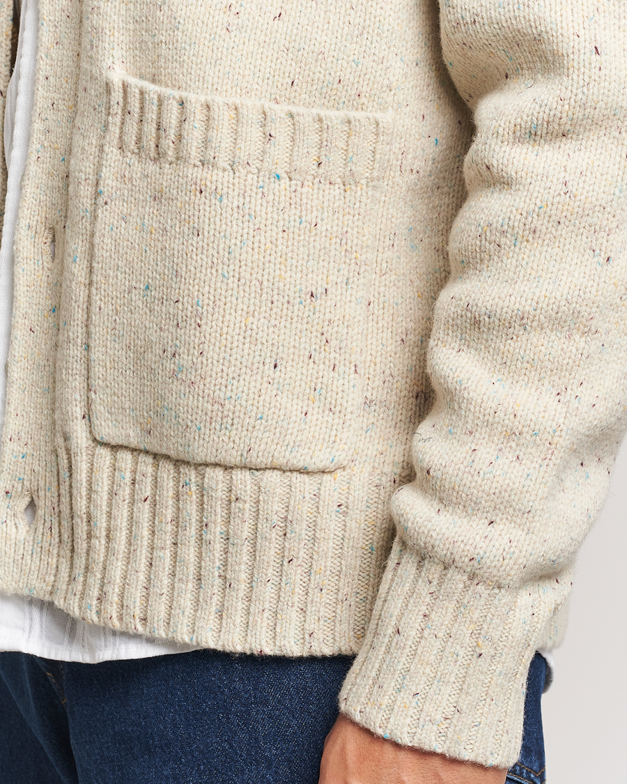 Men | Sweaters & Knitwear | LES DEUX | Gary Fleck Wool Cardigan Light Sand